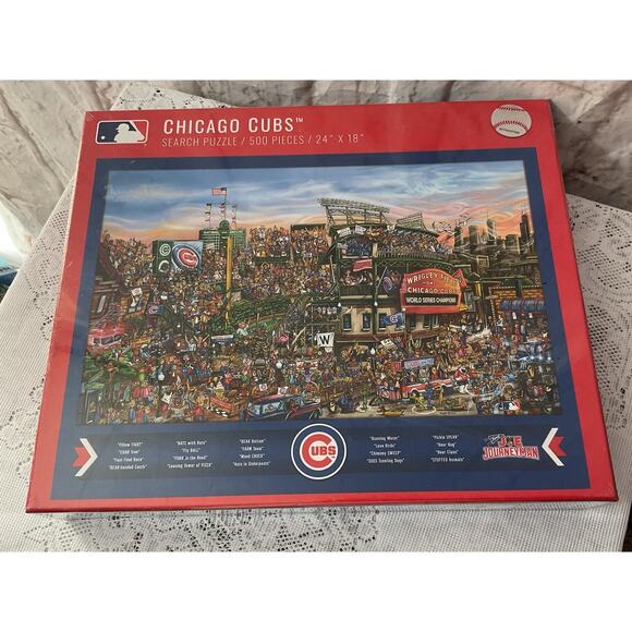 Chicago Cubs Search Puzzle 500 Pieces Find Joe 24” x 18” Sealed New - Picture 4 of 6